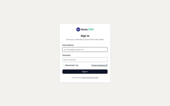 Sign-in screenshot